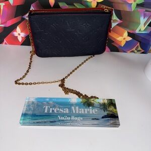 SOLD~Louis Vuitton Red Double Zip Pochette